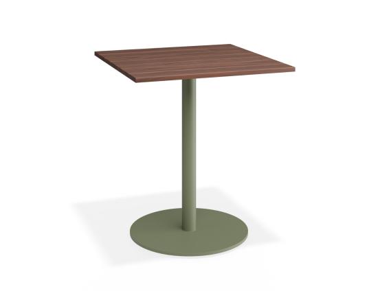 Roku Spotted Gum Cafe Table - Outdoor - Eucalyptus Green