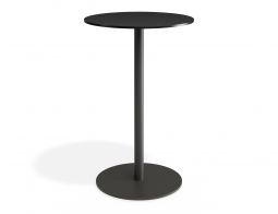 Roku Solara Compact Laminate High Bar Table - Outdoor - Charcoal