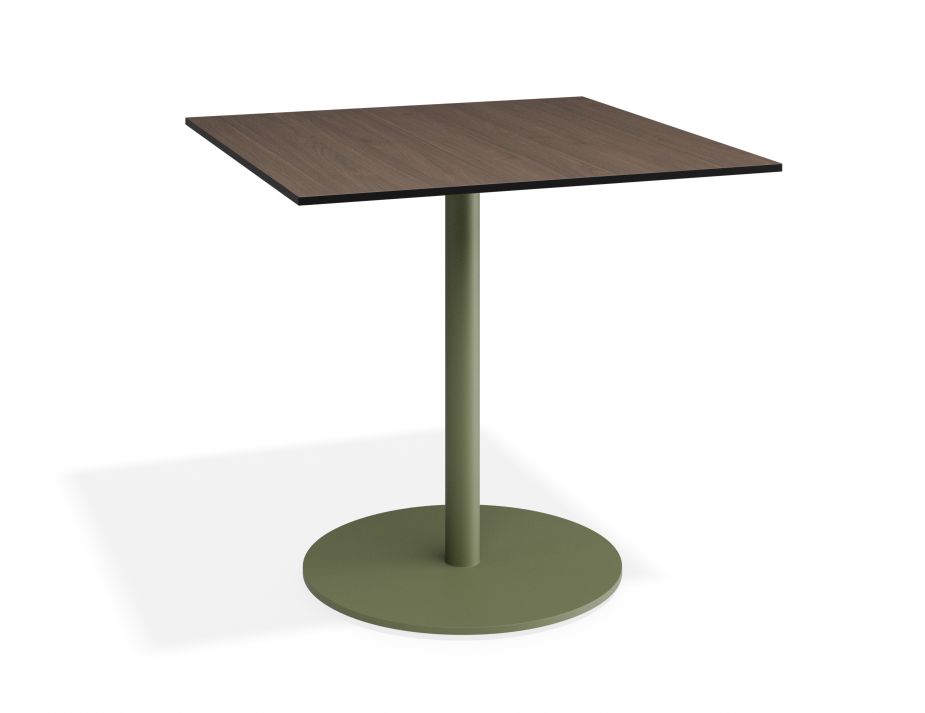 P 1 Solara 80x80 Cafetable Greenbase Notaiowalnut