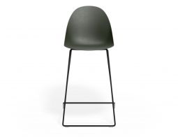 P 4 Pebble Kitchenstool Oliveseat Blackframe