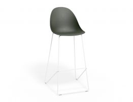 Bar Stool 75cm Seat - White Base