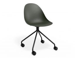 P 1 Pebble Chair Oliveseat Pyramidcastors