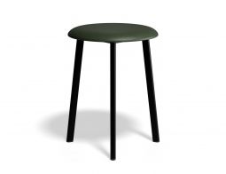 P 2 Atlas Lowstool Blackframe PU Green