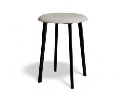 P 1 Atlas Lowstool Blackframe Fabric Lightgrey