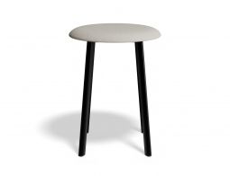 P 3 Atlas Lowstool Blackframe Fabric Lightgrey