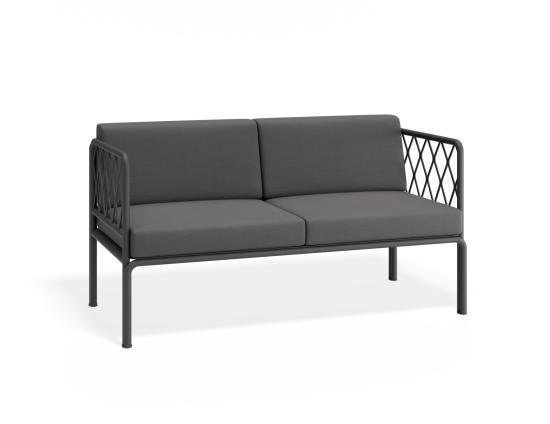 Seville 2 Seater Sofa - Charcoal - Outdoor