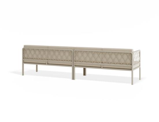 Seville 4 Seater Sofa - Latte - Outdoor 