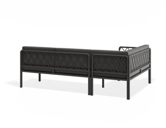 Seville Config A Corner Sofa - Charcoal - Outdoor