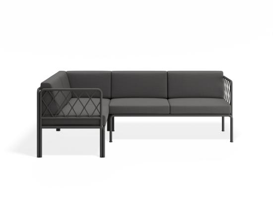 Seville Config A Corner Sofa - Charcoal - Outdoor
