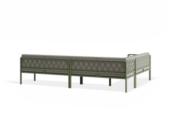 Seville Config C Corner Sofa - Eucalyptus Green - Outdoor