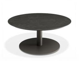 Loma Coffee Table Charcoal 90cm - Outdoor - Basalt Ceramic Top
