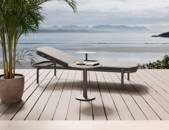 Loma Side Table Charcoal - Outdoor - Basalt Ceramic Top