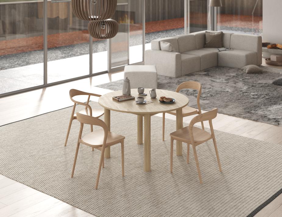 L 3 Nordica Diningtable 120dia