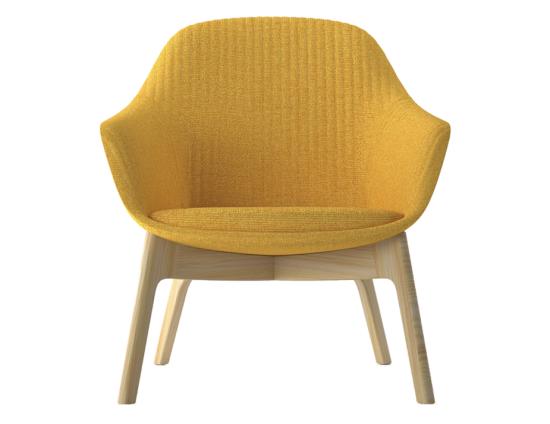 Core Lounge Chair - Wood Base