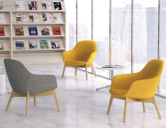 Core Lounge Chair - Wood Base