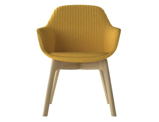 Core Armchair - Wood Base