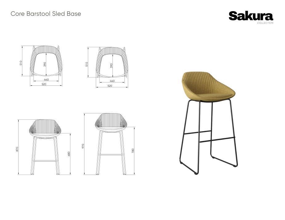 Sakura Core Barstool Sled Base Website 