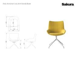 Sakura Collection Flow Armchair Low Arm Swivel Base Website 