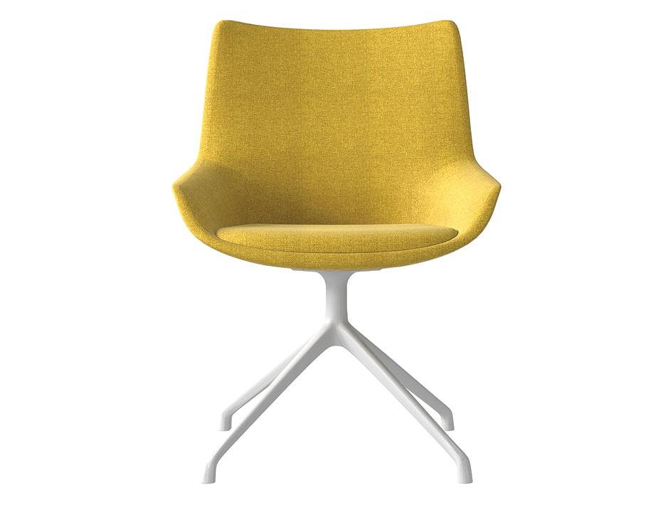 Flow Swivel Chair Yellow Front
