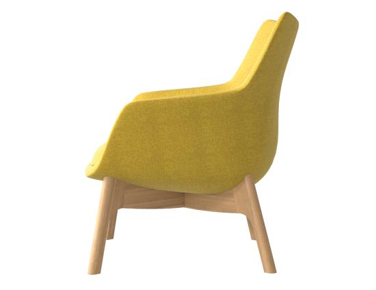 Flow Lounge Chair - Wood Base