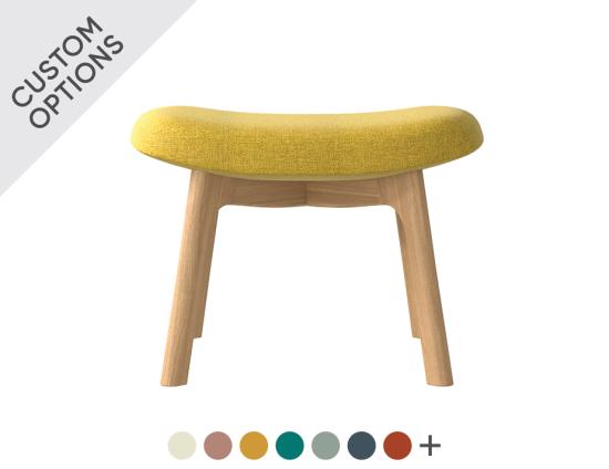 Flow Footstool - Wood Base