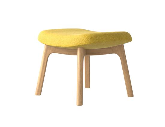 Flow Footstool - Wood Base