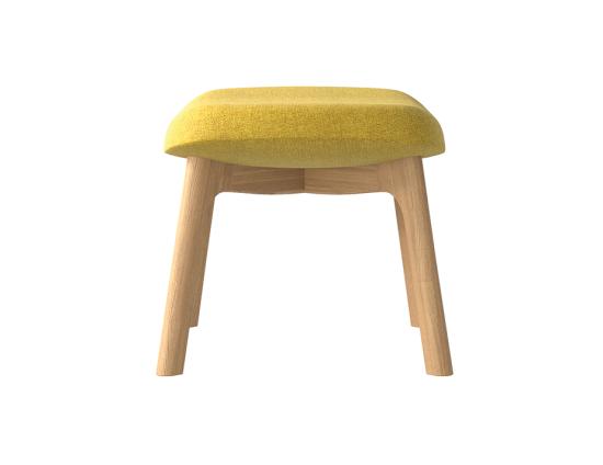 Flow Footstool - Wood Base