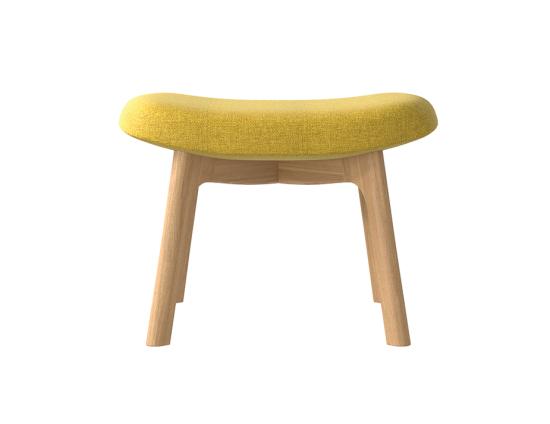 Flow Footstool - Wood Base