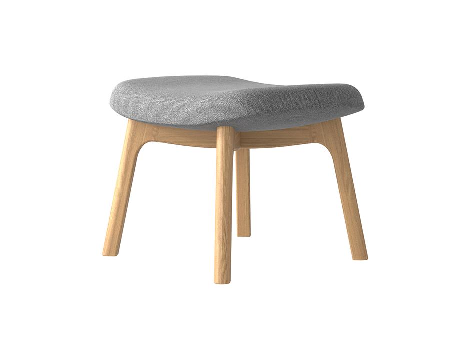 Flow Footstool Grey