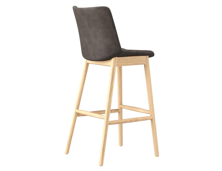 Flow Stool Wood Legs Angle