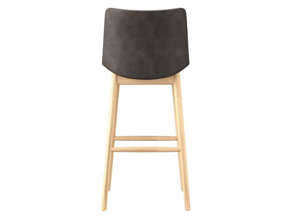 Flow Stool Wood Legs Back