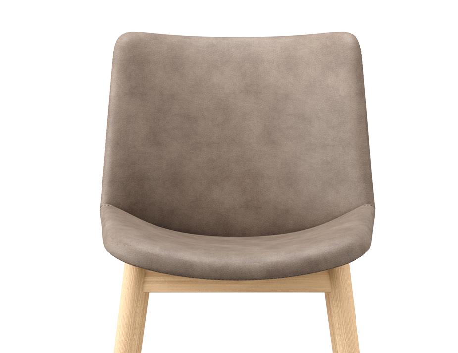 Flow Dining Chair Wood Base Zoom