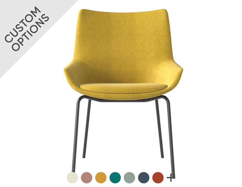 Flow Low 4 Post Base Yellow Hero Shot