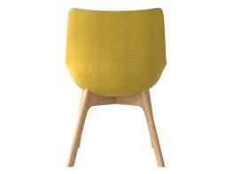 Flow Chair Low Woodbase Yellow Back