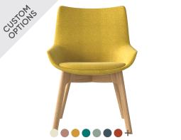 Flow Chair Low Woodbase Yellow Hero Main