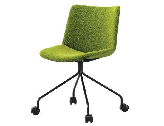 Flow Chair - Fixed Pyramid Base with Castors