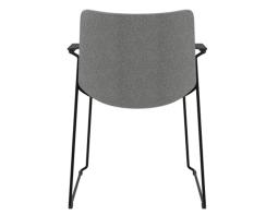 Flow Diining Chair Sled Base With Arms Back