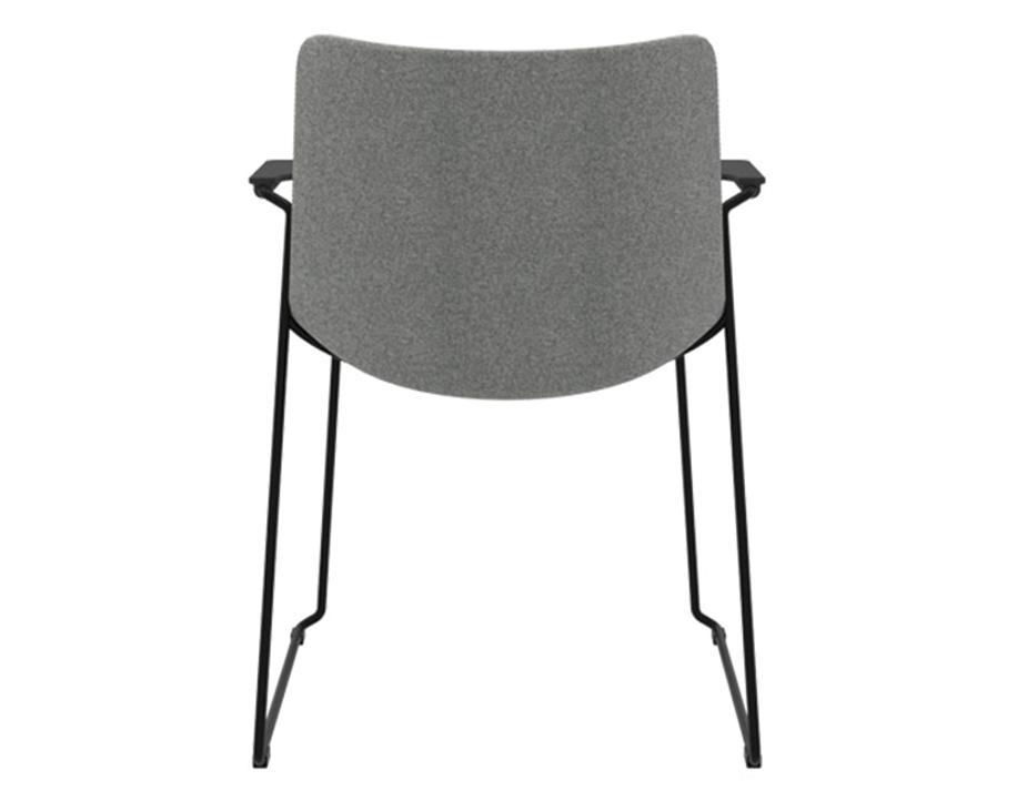 Flow Diining Chair Sled Base With Arms Back