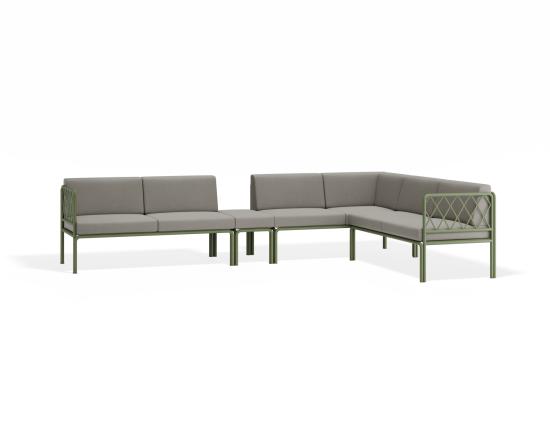Seville Config J Corner Sofa - Eucalyptus Green - Outdoor