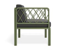 P 3v2 Seville Loungechair Greenframe Darkgreycushion