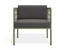 P 4v2 Seville Loungechair Greenframe Darkgreycushion