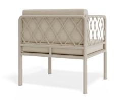 P 2 Seville Loungechair Latteframe Huskcushion