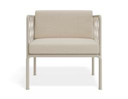 P 4 Seville Loungechair Latteframe Huskcushion