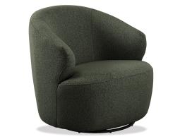 Mietta Green Swivel Lounge Chair
