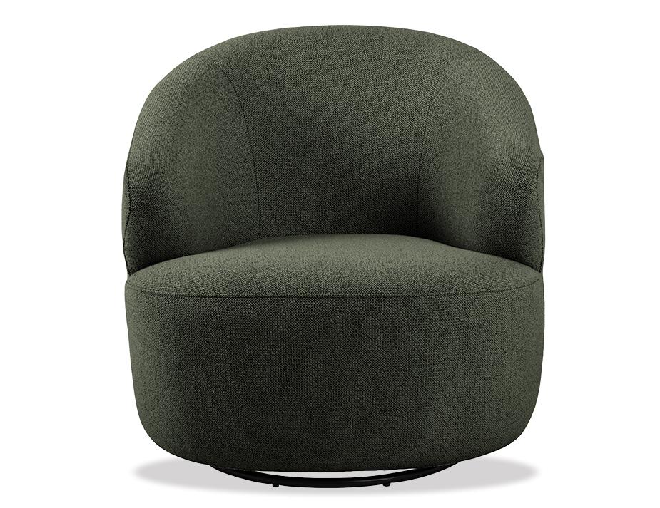 Mietta Green Swivel Lounge Chair Shot