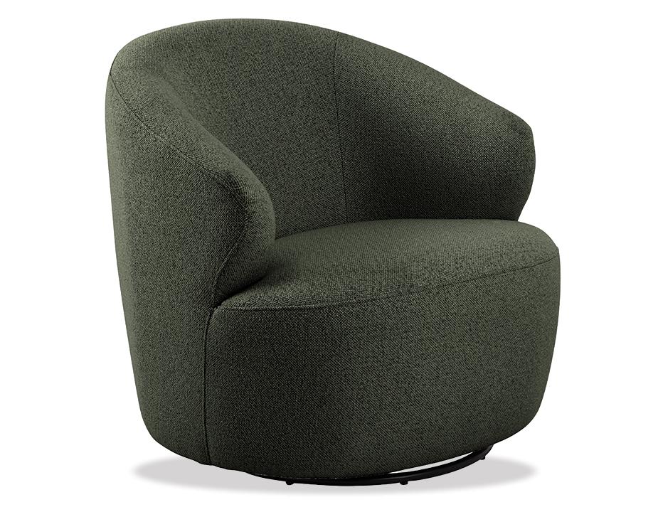 Mietta Green Swivel Lounge Chair