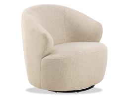Mietta Swivel Lounge Chair Cream