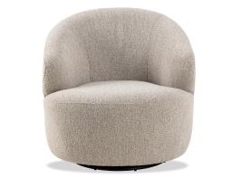 Grey Swivel Lounge Chair