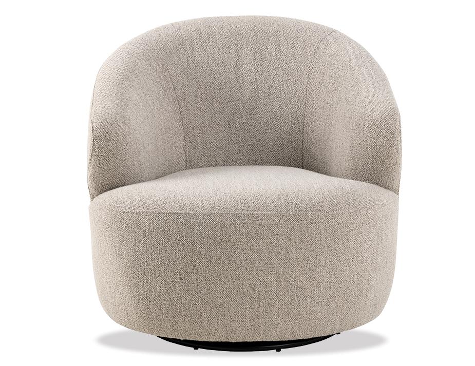Grey Swivel Lounge Chair