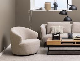 Mietta Swivel Upholstered
